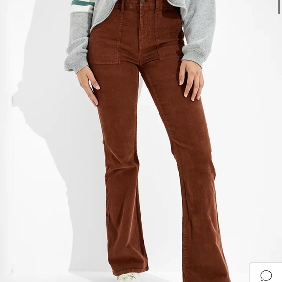 American Eagle Outfitters Pants - American Eagle Outfitters Women's High Rise Flare Stretch Corduroy Pants Size 8